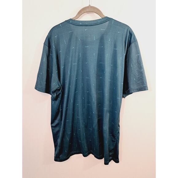 Nike Men's Size XL, Athletic The Nike Tee Short Sleeve Teal color T-Shirt - Picture 2 of 5